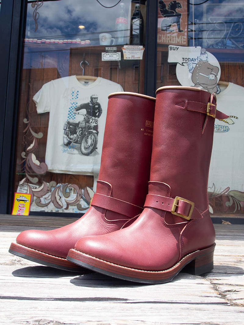 AB-01-ST STEERHIDE ENGINEER BOOTS -Bordeaux-