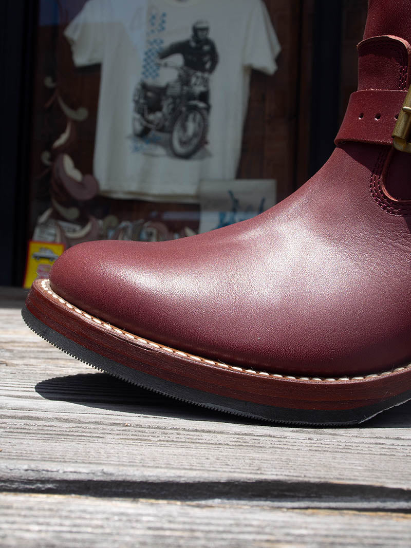 AB-01-ST STEERHIDE ENGINEER BOOTS -Bordeaux-