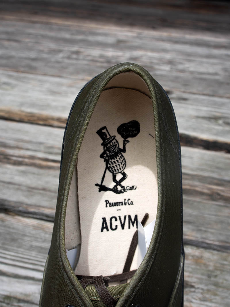 ACV-SNK01WX-PNT WAXED COTTON P-DECK SHOES