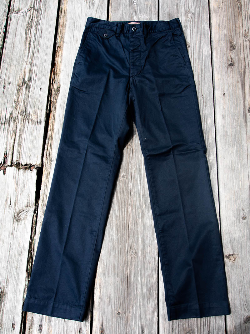 Officer Trousers, Regular Fit, Navy Chino