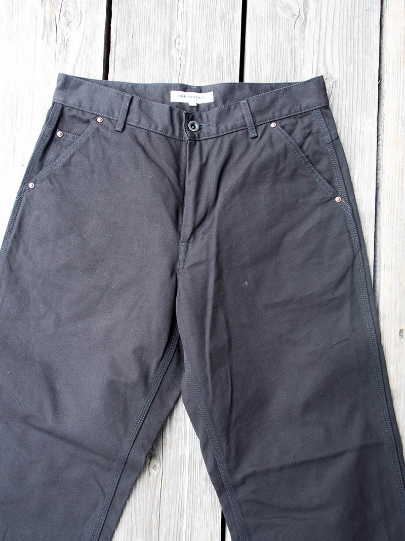 Cotton Duck Work Pants -Black-