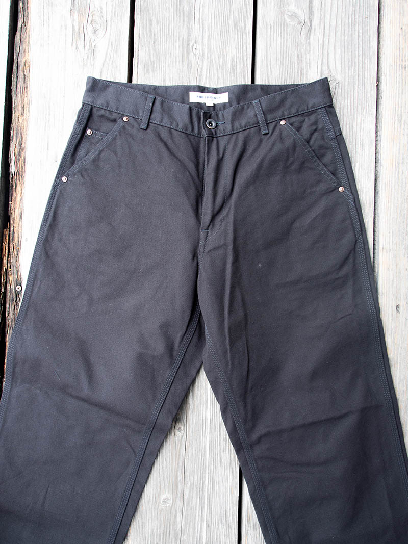 Cotton Duck Work Pants -Black-