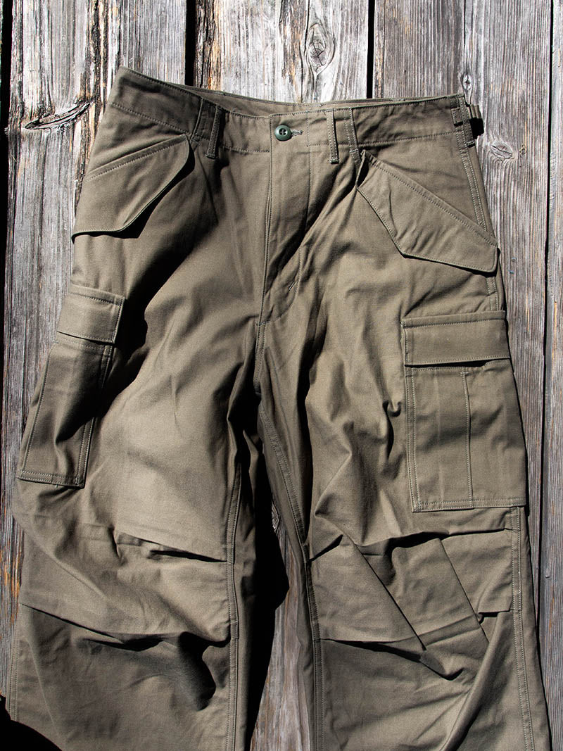 M65 Trousers, Cotton Nylon Sateen, OD