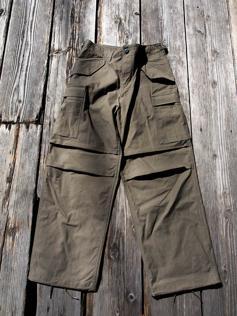 M65 Trousers, Cotton Nylon Sateen, OD