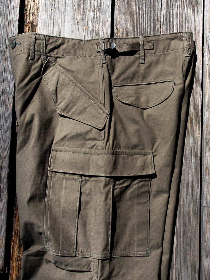 M65 Trousers, Cotton Nylon Sateen, OD